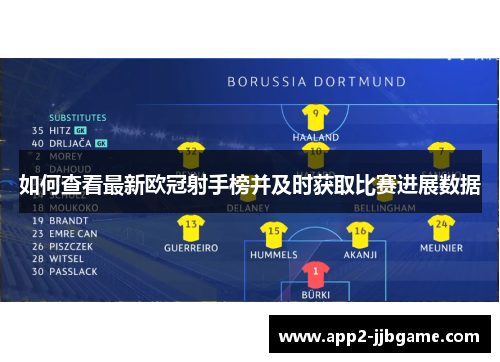 如何查看最新欧冠射手榜并及时获取比赛进展数据
